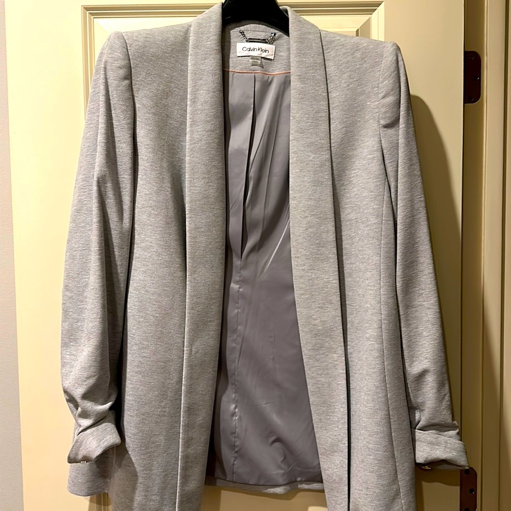 Calvin Klein Open Front Blazer